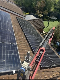 Bird proofing for solar panels and buildings. image